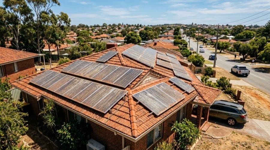 Professional solar panel cleaning Perth